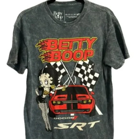 🏁 Betty Boop x Dodge SRT Exclusive Graphic Tee – Unisex Style - Picture 2 of 3
